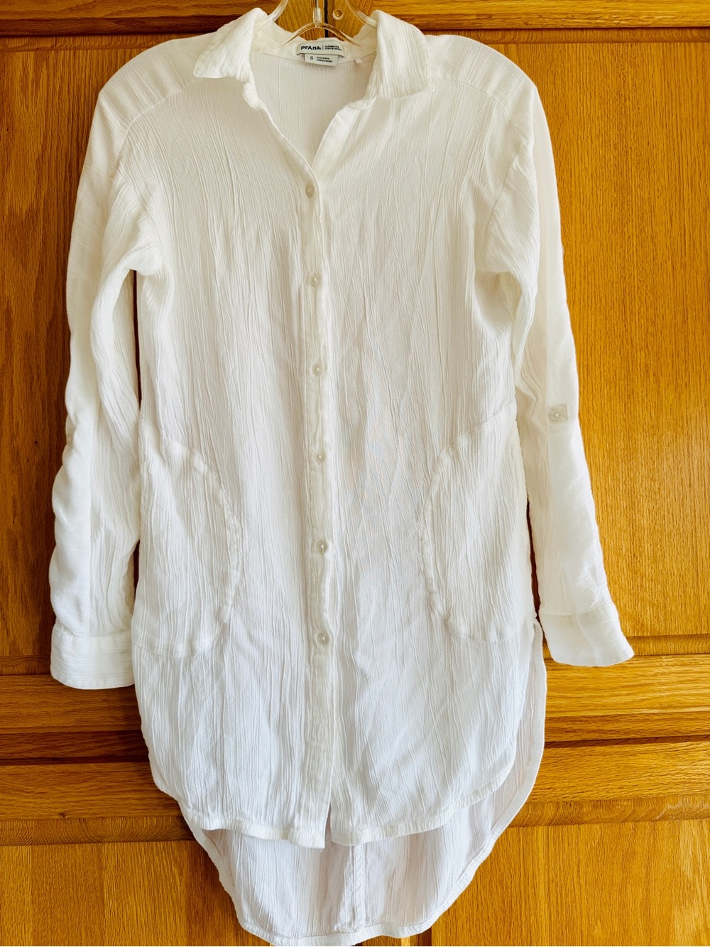 Clearance Prana Scheena Tencel button down Shirt Cover-up size Small - Picture 7 of 8